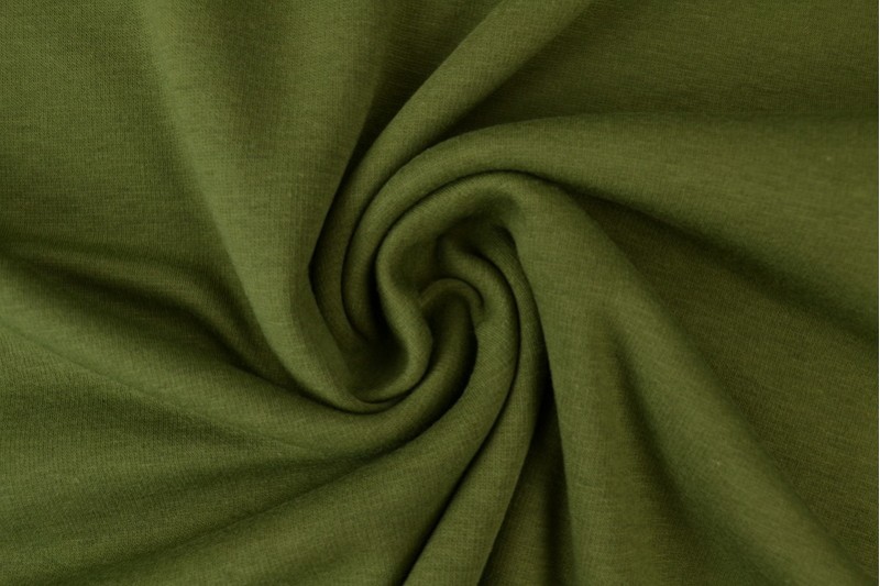 Alpenfleece sweaterstof mosgroen
