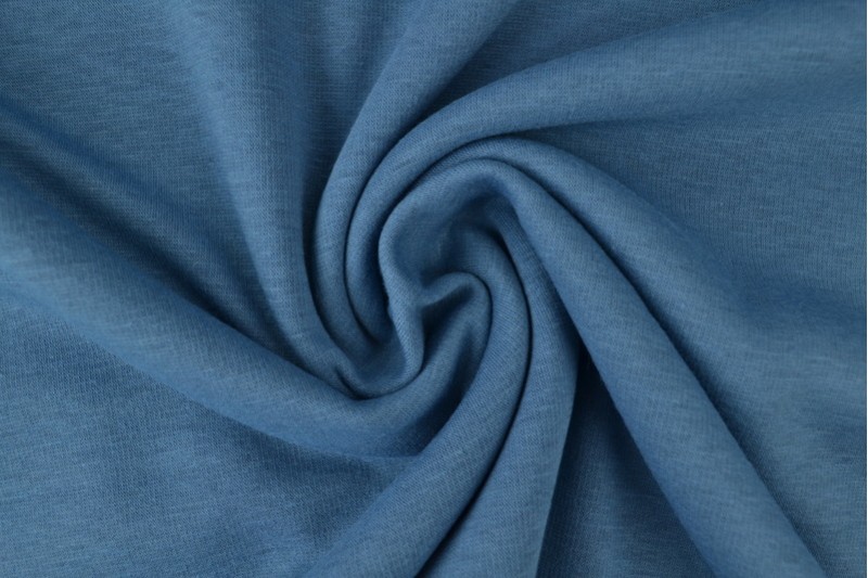 Alpenfleece sweaterstof staalblauw