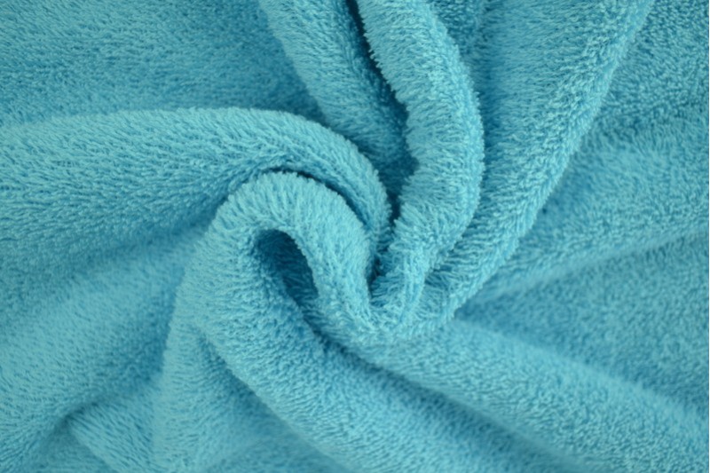Badstof aqua blauw