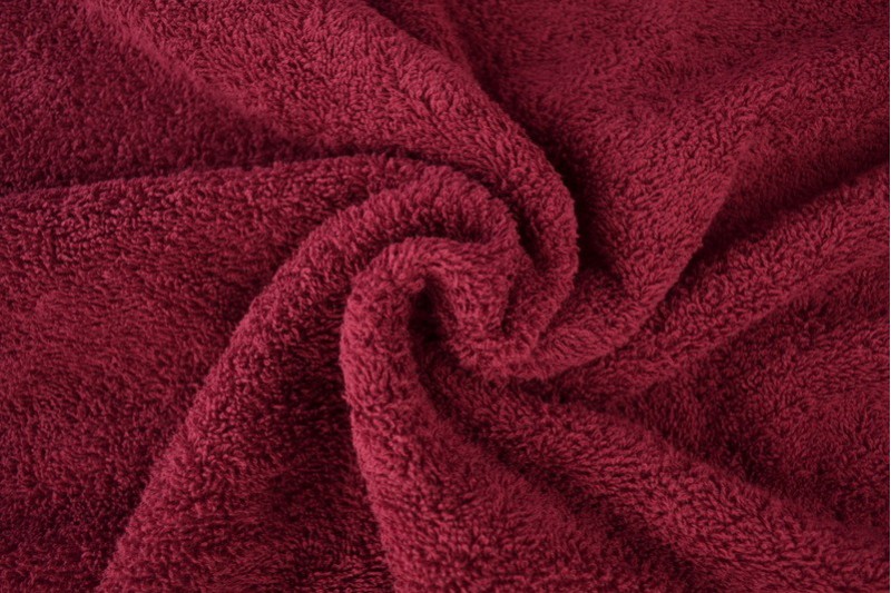 Badstof bordeaux rood