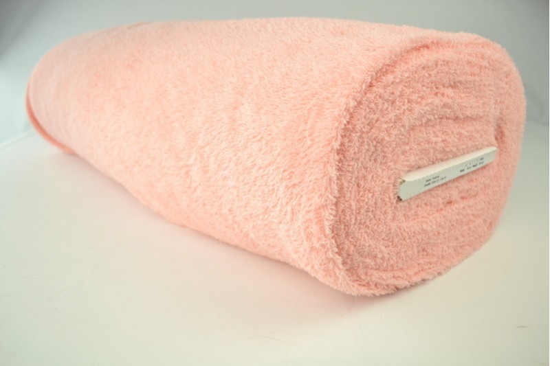 Badstof zalm roze, rol