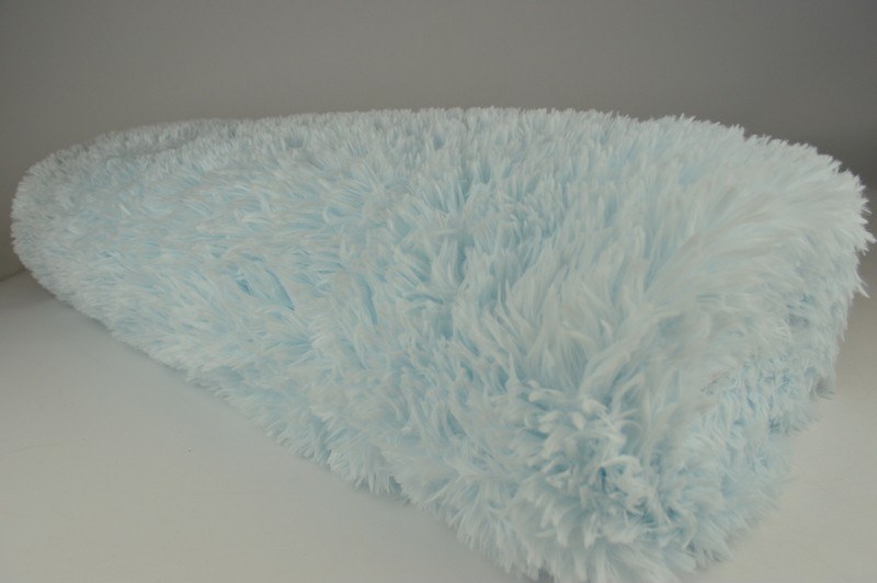 Langharig bont baby blauw, rol