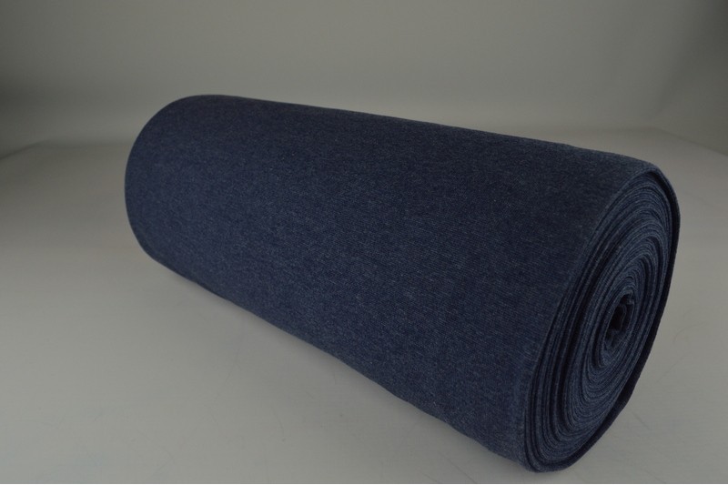 Boordstof donker jeans melange, rol