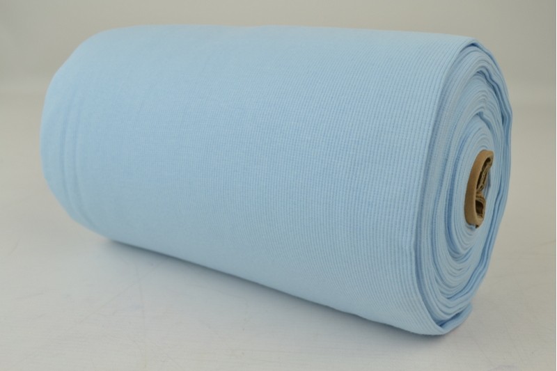 Boordstof rib babyblauw, rol