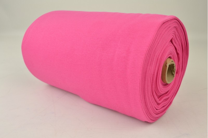Boordstof rib fuchsia, rol