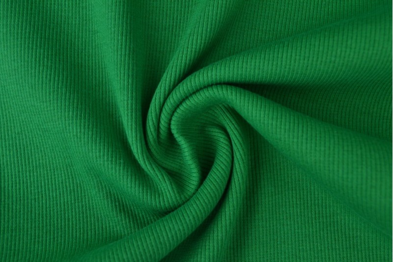 Boordstof rib groen