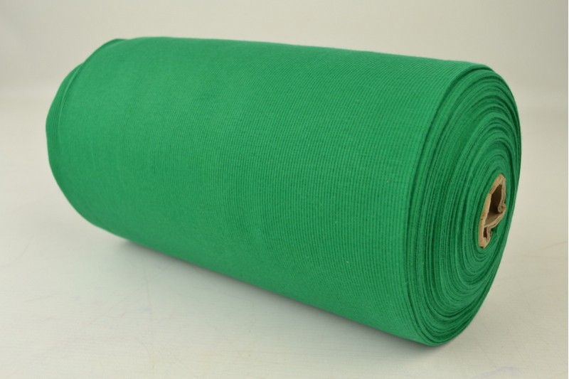 Boordstof rib groen, rol