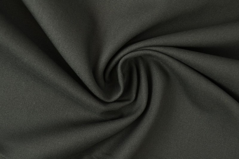 Katoen canvas 350 g/m² antraciet, rol