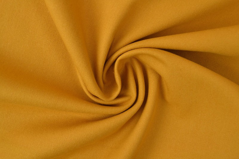 Katoen canvas 350 g/m² okergeel, rol