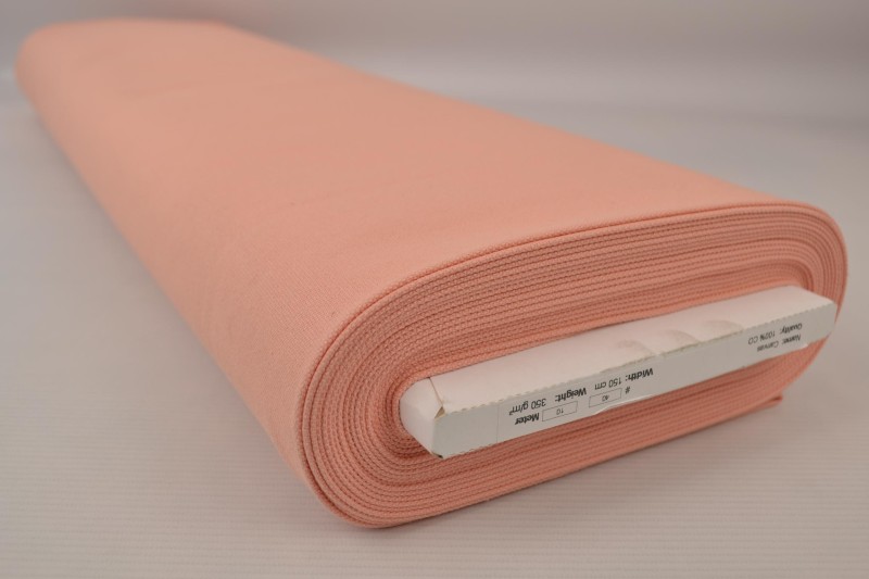 Katoen canvas 350 g/m² zalm roze