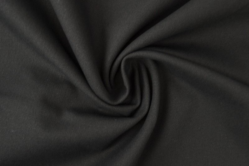 Katoen canvas 350 g/m² zwart, rol