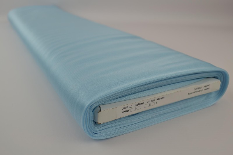 Charmeuse voering aqua blauw, rol