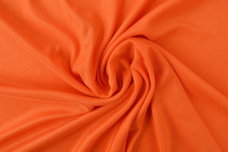 Charmeuse voering donker oranje