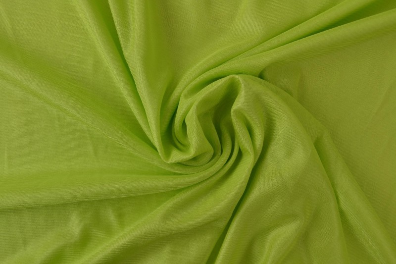 Charmeuse voering limegroen