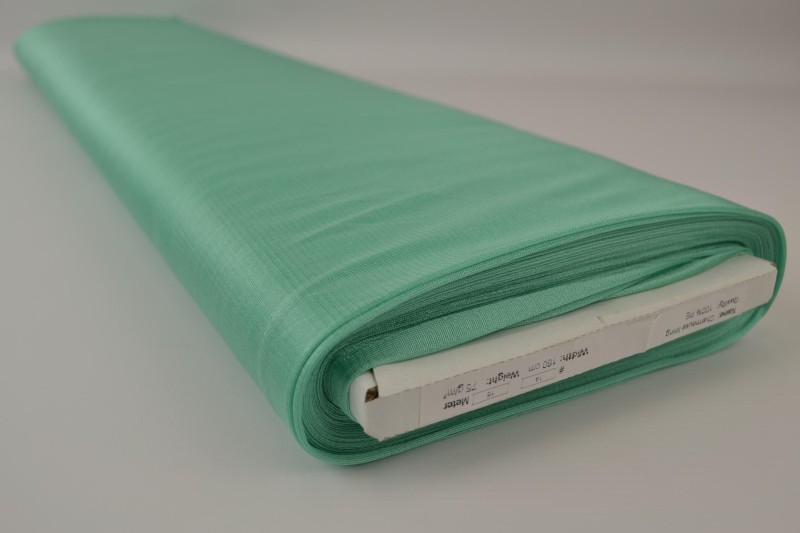 Charmeuse voering mintgroen, rol