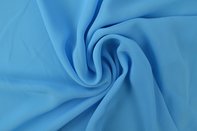 Chiffon aqua blauw