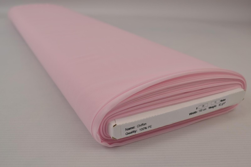 Chiffon baby roze, rol