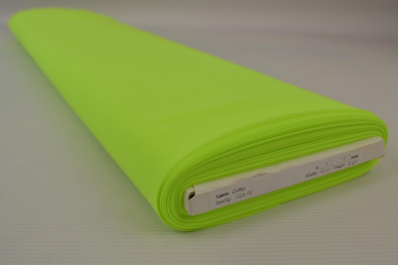 Chiffon lime groen, rol