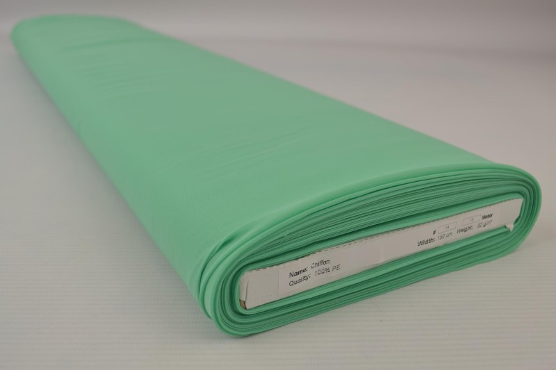 Chiffon mint groen, rol