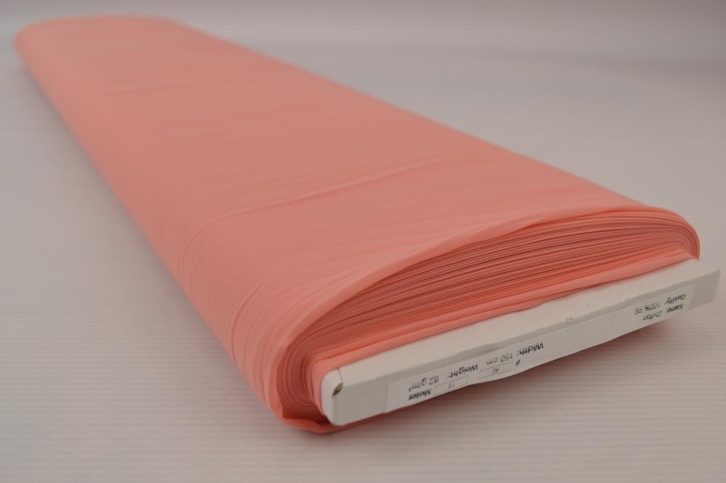Chiffon zalm roze, rol
