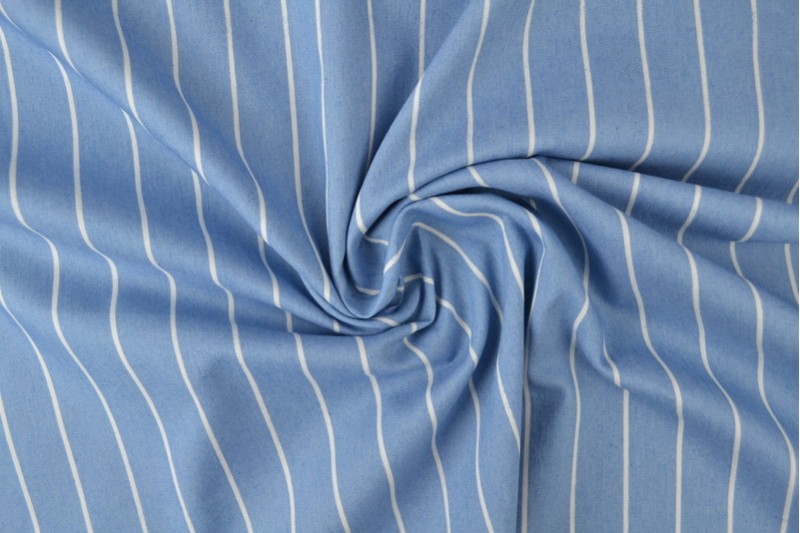 Denim chambray gewassen prints Print 13-01
