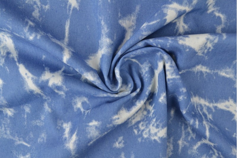 Denim chambray gewassen prints Print 17-02