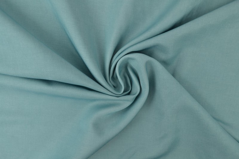 Denim-look viscose shine vintage groen, rol