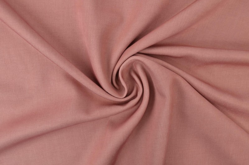 Denim-look viscose shine vintage roze, rol
