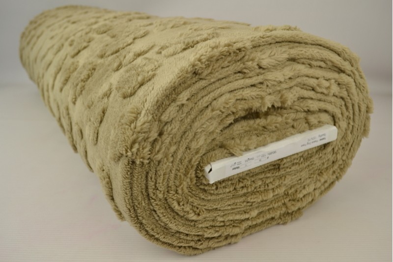 Fleece hondenpootjes beige, rol