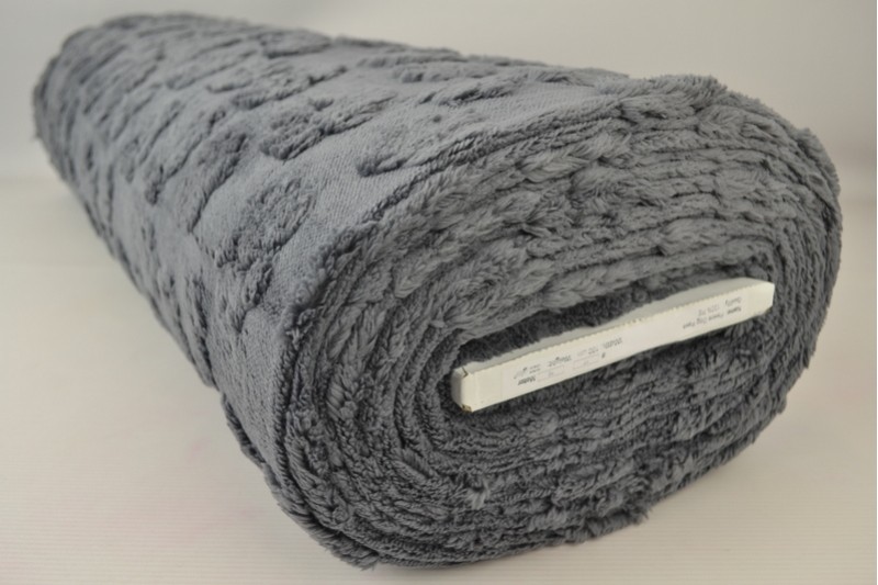 Fleece hondenpootjes grijs, rol