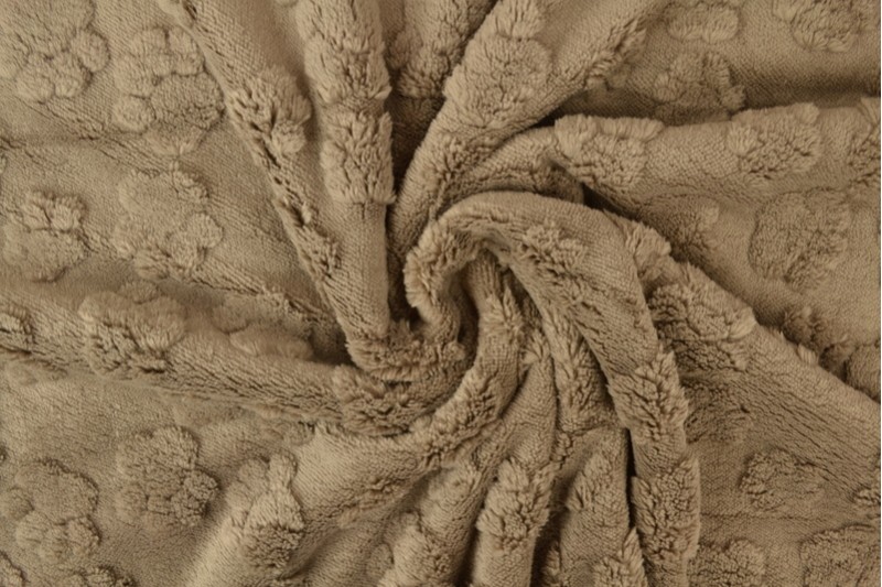 Fleece hondenpootjes taupe
