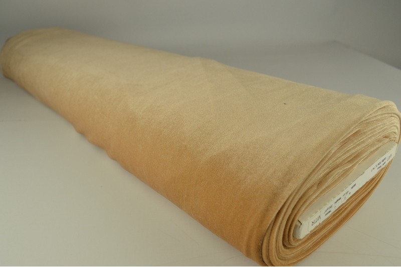 Fluweel stretch beige, rol