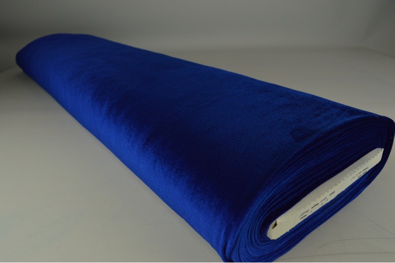 Fluweel stretch donkerblauw, rol