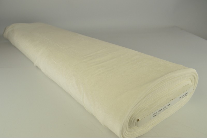 Fluweel stretch gebroken wit, rol