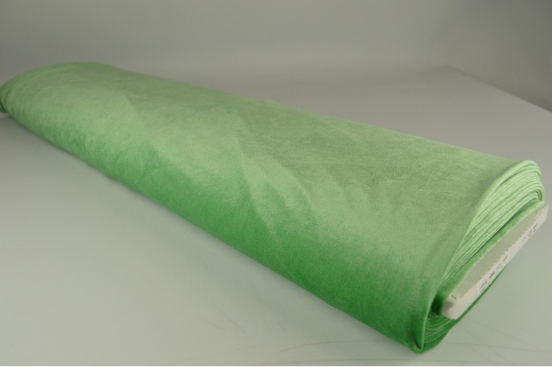 Fluweel stretch groen, rol