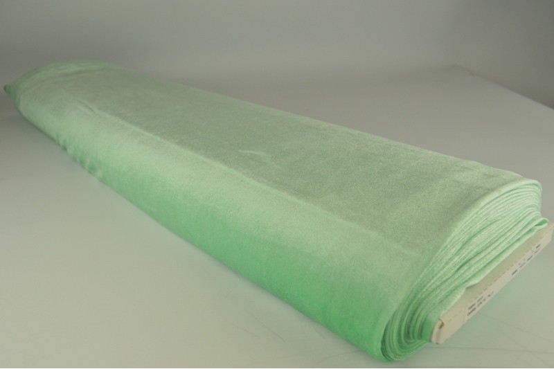 Fluweel stretch mint groen, rol