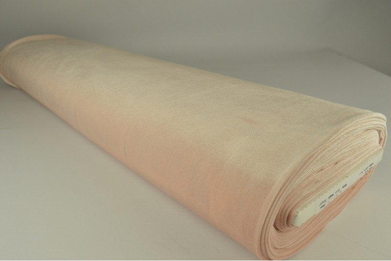 Fluweel stretch roze, rol
