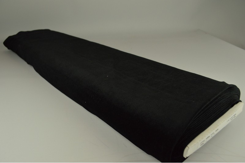Fluweel stretch zwart, rol
