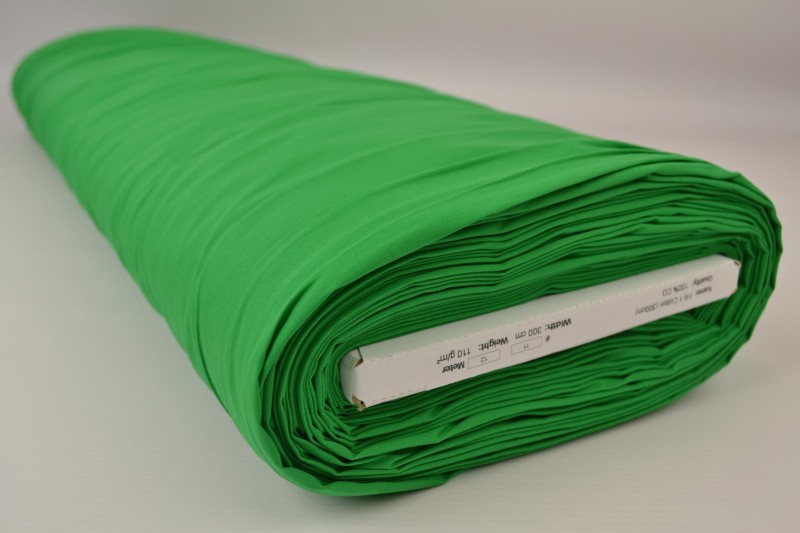 Brandvertragend katoen 300 cm breed, groen, rol
