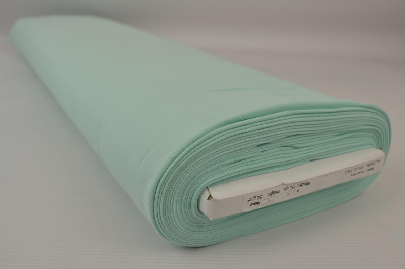 French terry licht mint, rol