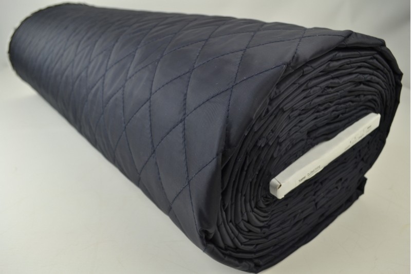 Gewatteerde voering navy