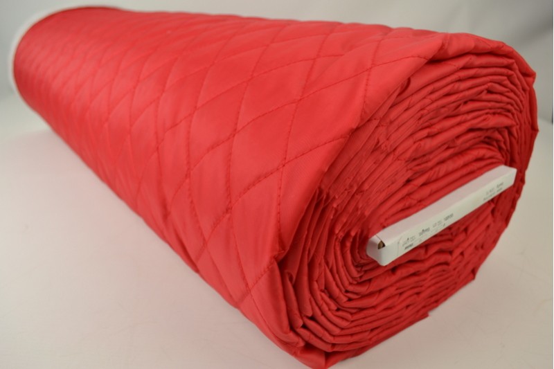 Gewatteerde voering rood, rol
