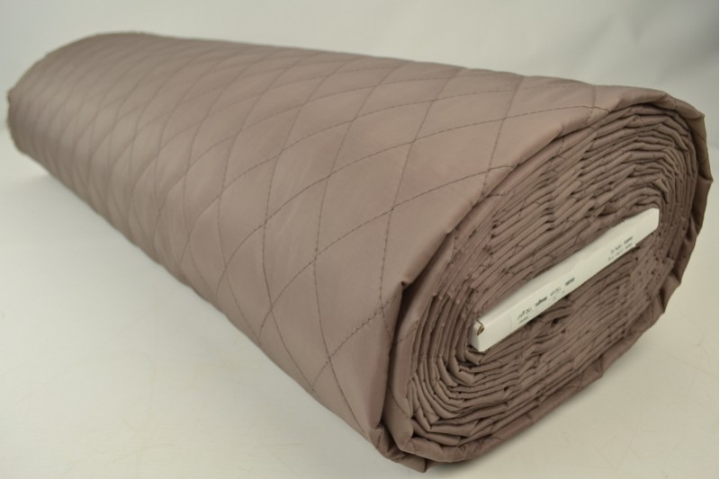 Gewatteerde voering taupe