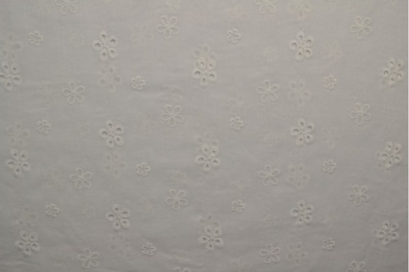Katoen broderie wit (patroon 13)
