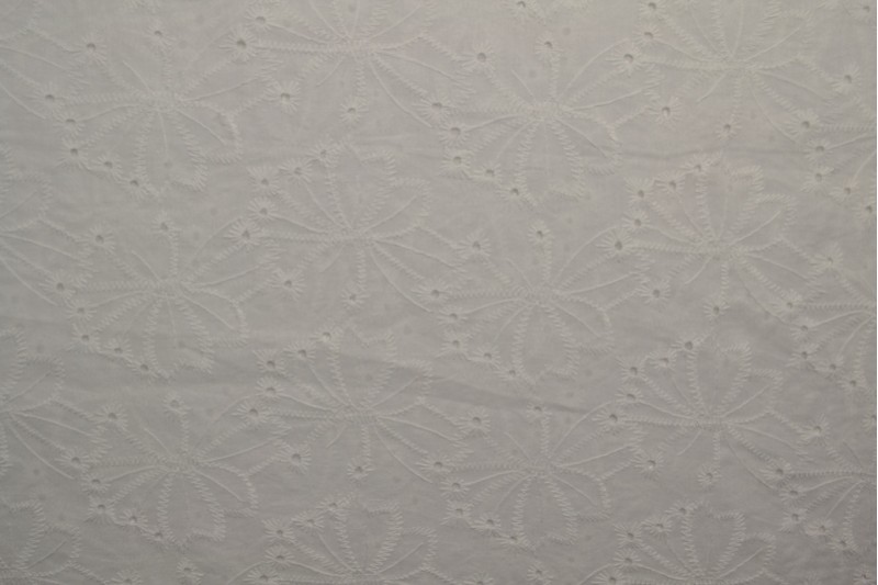 Katoen broderie wit (patroon 23)
