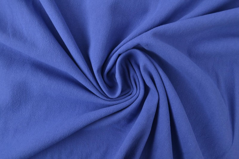 Gewassen katoen blauw, rol