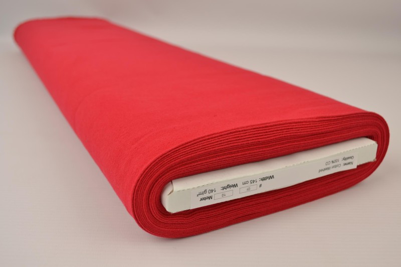 Gewassen katoen rood
