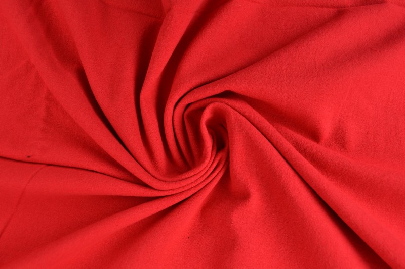 Gewassen katoen rood, rol