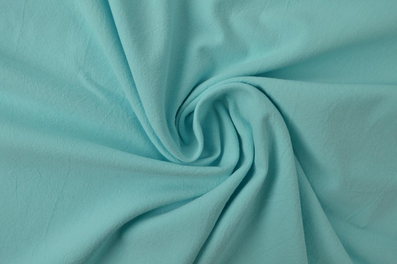 Gewassen katoen turquoise, rol