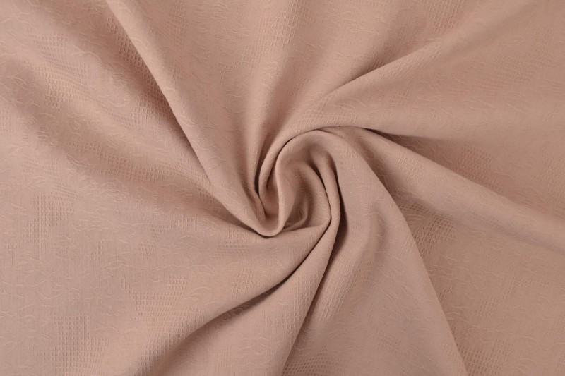 Katoen jacquard oud roze, rol